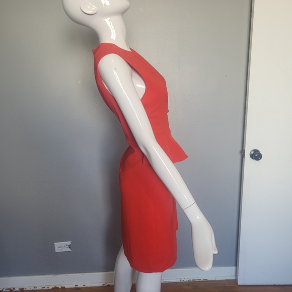 ECI Red Ruffle Dress, VGUC, Size 14 - Picture 2 of 6